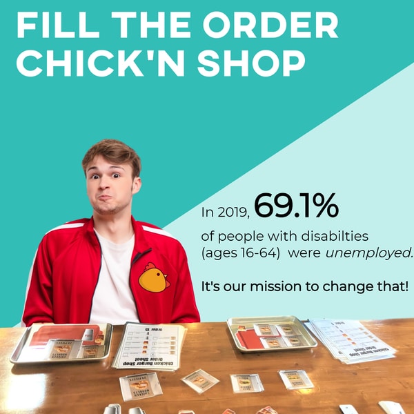 Fill the Order: "Chicken Burger Joint" (Interactive Digital + Printable PDF) Fill the Order - AdaptEd4SpecialEd