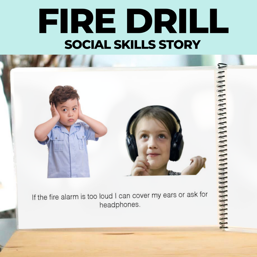 Social Story: Fire Alarm/ Fire Drill (Printable PDF) School - AdaptEd4SpecialEd