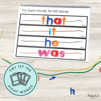Thumbnail for Fry 1st 100 Sight Words Word Work Letter Beads - AdaptEd4SpecialEd
