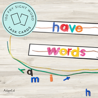 Thumbnail for Fry 1st 100 Sight Words Word Work Letter Beads - AdaptEd4SpecialEd