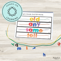 Thumbnail for Fry 2nd 100 Sight Words Word Work Letter Beads - AdaptEd4SpecialEd