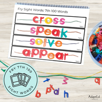 Thumbnail for Fry 7th 100 Sight Words Word Work Letter Beads - AdaptEd4SpecialEd