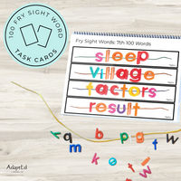 Thumbnail for Fry 7th 100 Sight Words Word Work Letter Beads - AdaptEd4SpecialEd