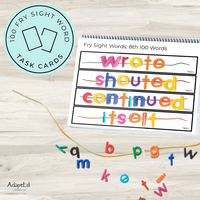 Thumbnail for Fry 8th 100 Sight Words Word Work Letter Beads - AdaptEd4SpecialEd