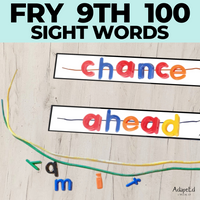 Thumbnail for Fry 9th 100 Sight Words Word Work Letter Beads - AdaptEd4SpecialEd