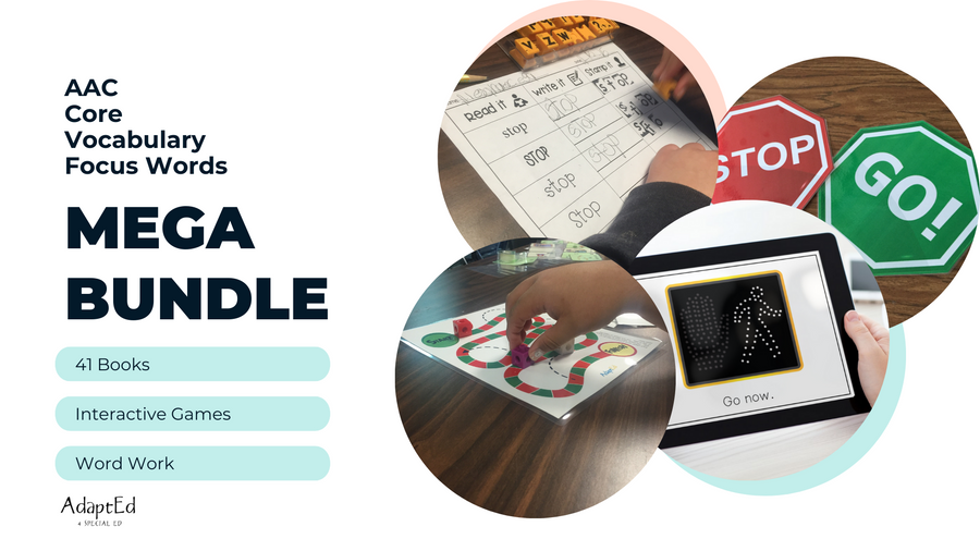 Core Words Mega BUNDLE (Printable PDF's) - AdaptEd4SpecialEd