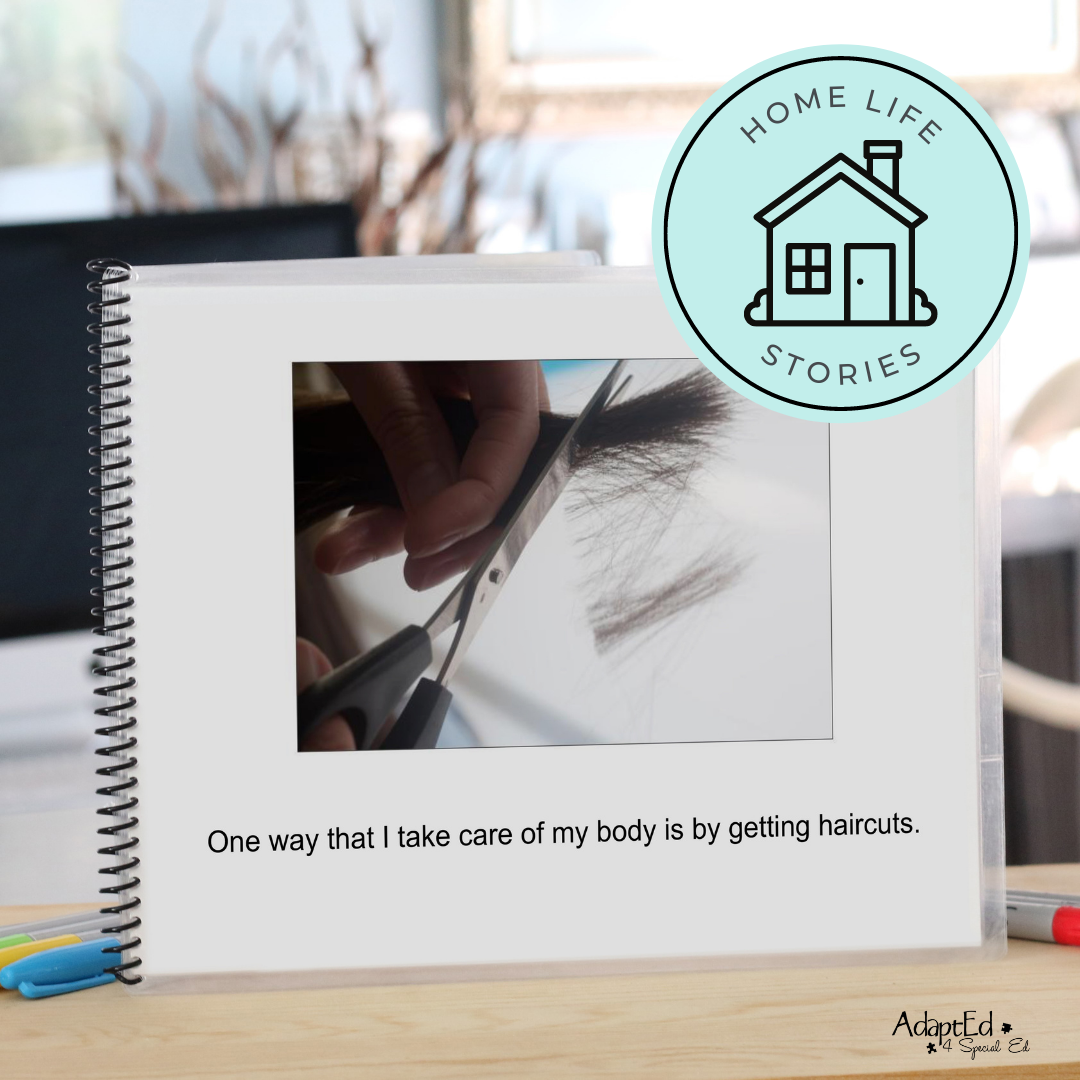 Social Skills Story: Getting a Haircut: Editable (Printable PDF ) Life Skills - AdaptEd4SpecialEd