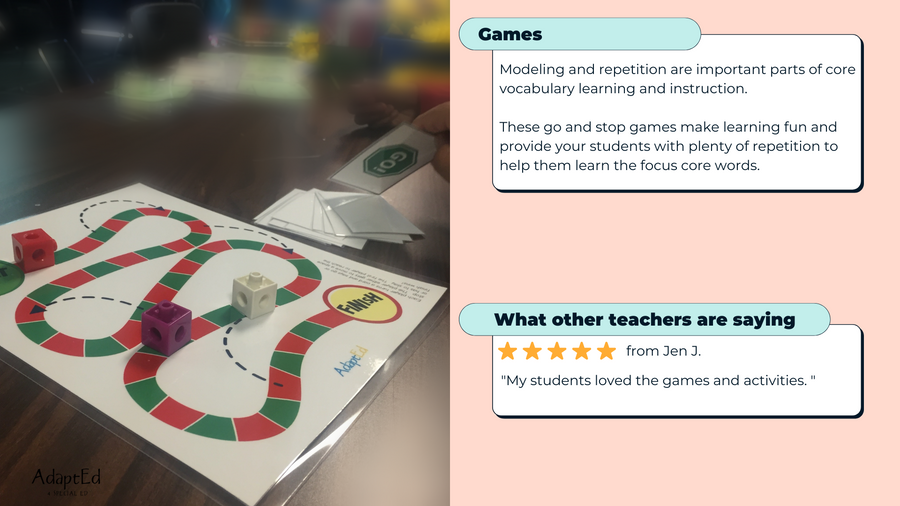 Core Words Mega BUNDLE (Printable PDF's) - AdaptEd4SpecialEd