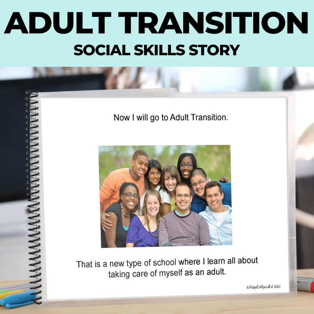 Social Skills Story: I'm Ready for Adult Transition (Printable PDF) School - AdaptEd4SpecialEd