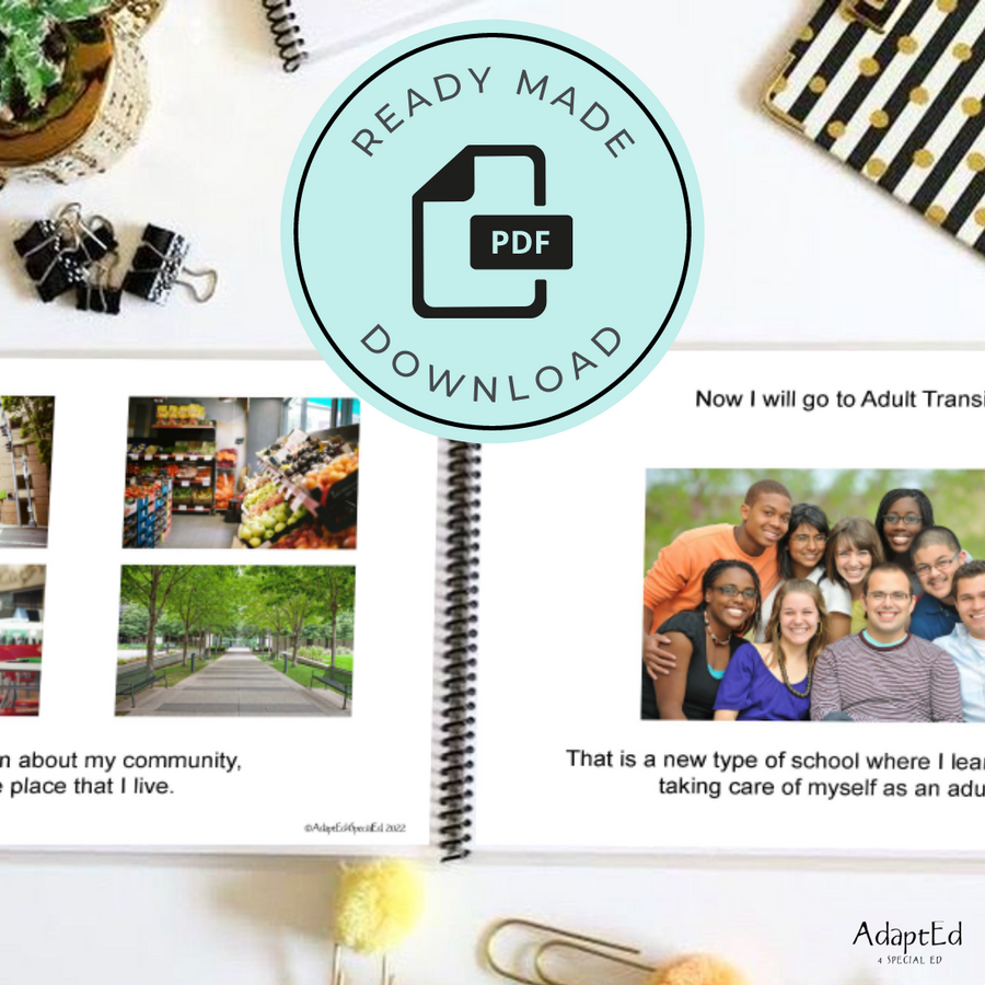 Social Skills Story: I'm Ready for Adult Transition (Printable PDF) School - AdaptEd4SpecialEd