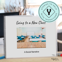 Thumbnail for Social Skills Story: Going to a New Class (Printable PDF) School - AdaptEd4SpecialEd