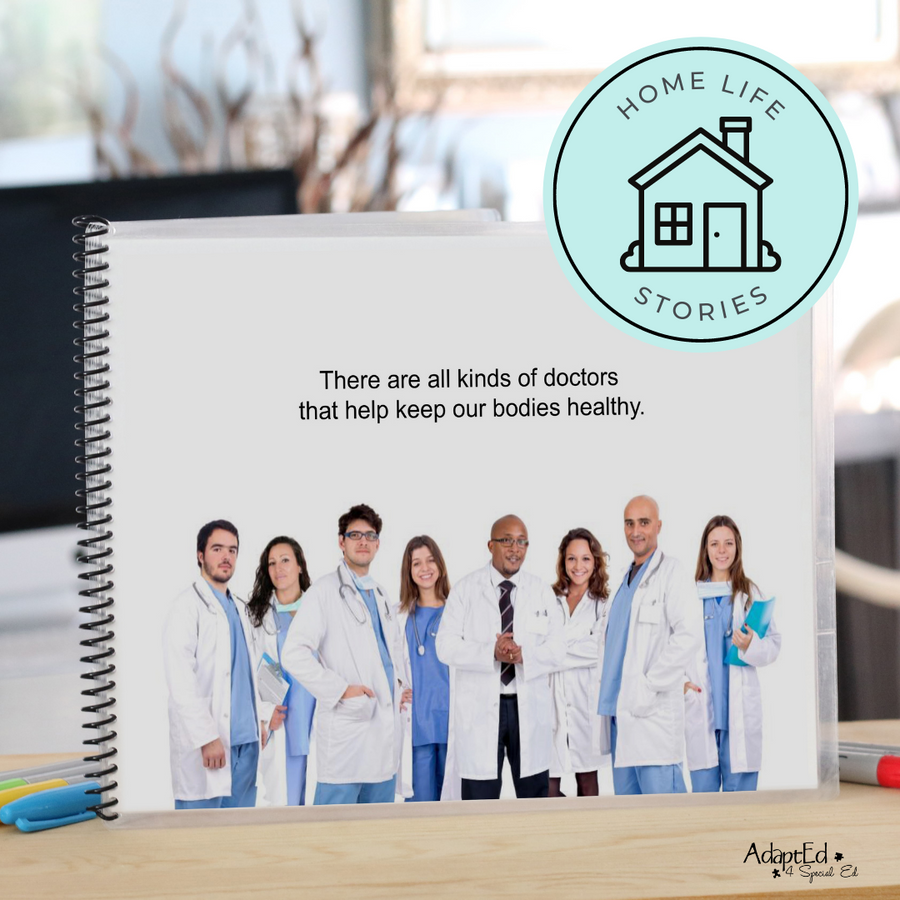 Social Skills Story: Optometrist: Editable (Printable PDF ) Life Skills - AdaptEd4SpecialEd