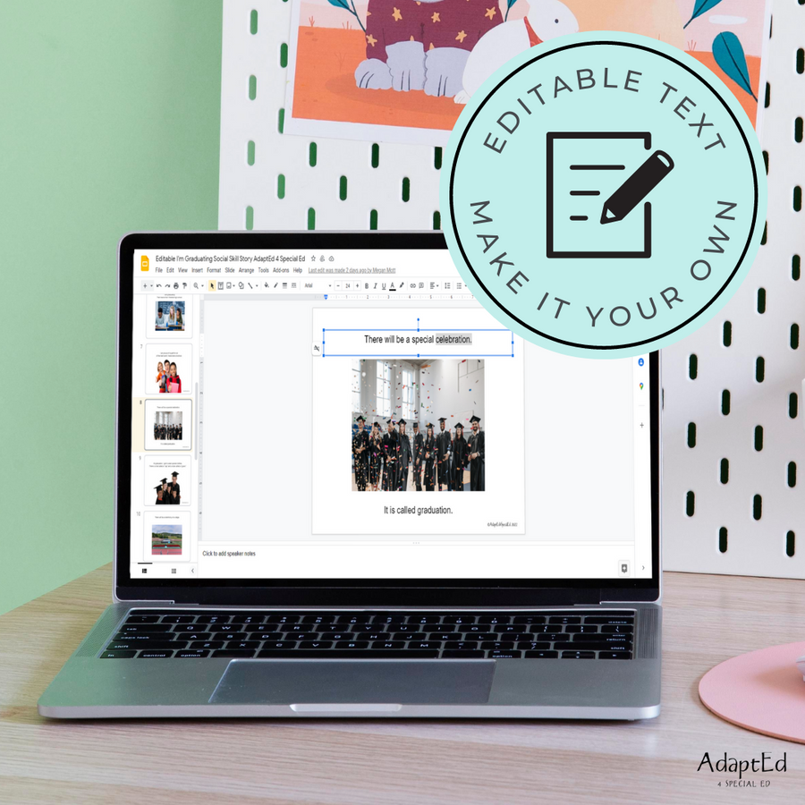 Social Skills Story: Graduation Ceremony (Printable PDF) School - AdaptEd4SpecialEd