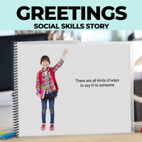 Thumbnail for Social Skills Story: Greetings: Editable Social Skills - AdaptEd4SpecialEd