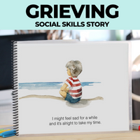 Thumbnail for Social Skills Story: Grieving the Loss of a Loved One | Death | Grief: Editable (Printable PDF ) Social Skills - AdaptEd4SpecialEd
