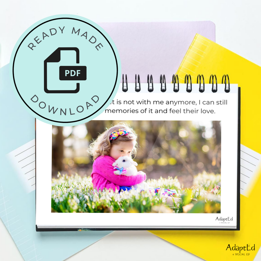 Social Skills Story: Grieving the Loss of a Pet | Death | Grief: Editable (Printable PDF )