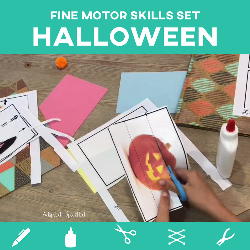 October Fine Motor Set: Halloween (Printable PDF) Fine Motor - AdaptEd4SpecialEd
