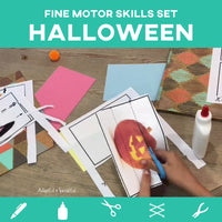 Thumbnail for October Fine Motor Set: Halloween (Printable PDF) Fine Motor - AdaptEd4SpecialEd