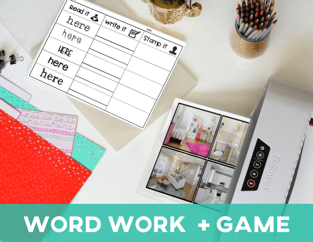 AAC CORE Words: "Here, There" Set (Printable PDF includes Books + Games + Word Work) AAC Core Vocabulary - AdaptEd4SpecialEd