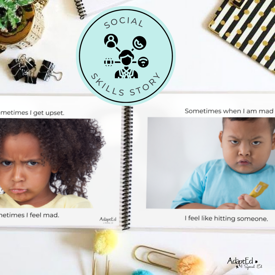 Social Skills Story: Hitting: Editable (Printable PDF ) Social Skills - AdaptEd4SpecialEd