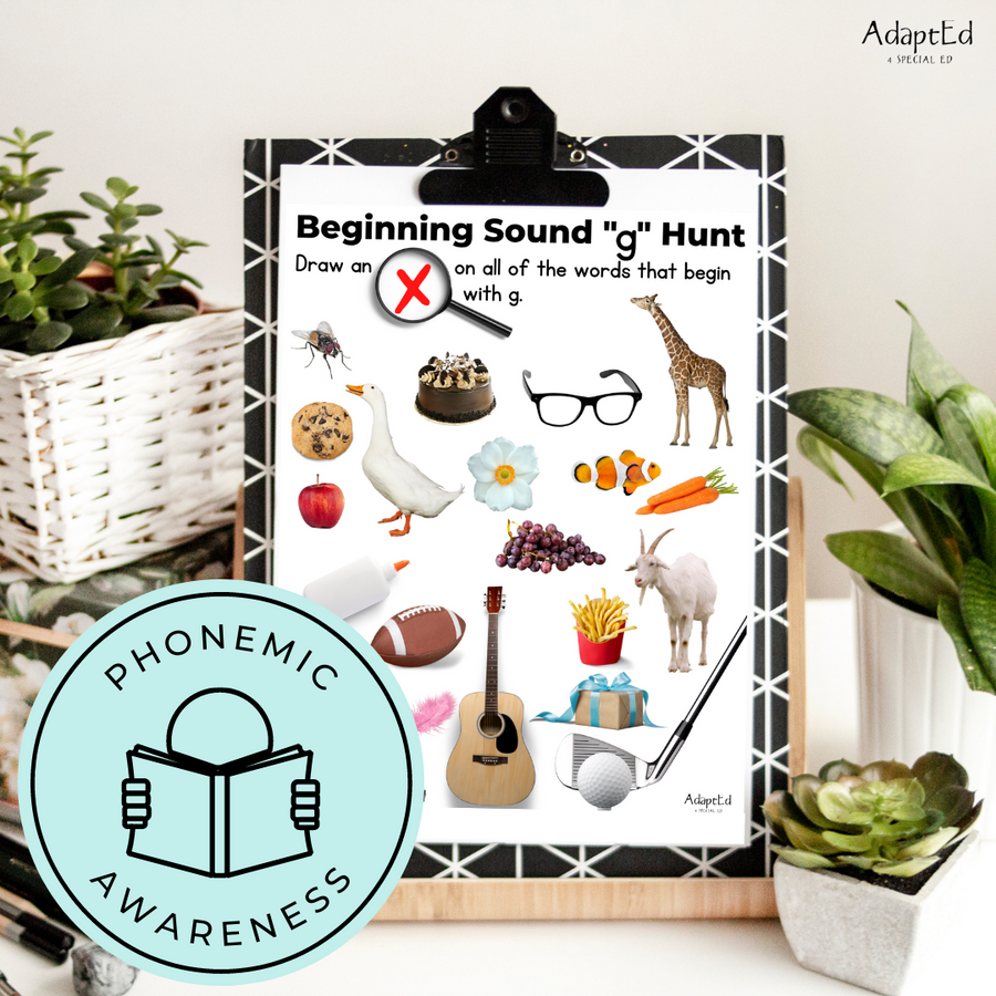 Beginning Sound I Spy Letter Sound Recognition - AdaptEd4SpecialEd