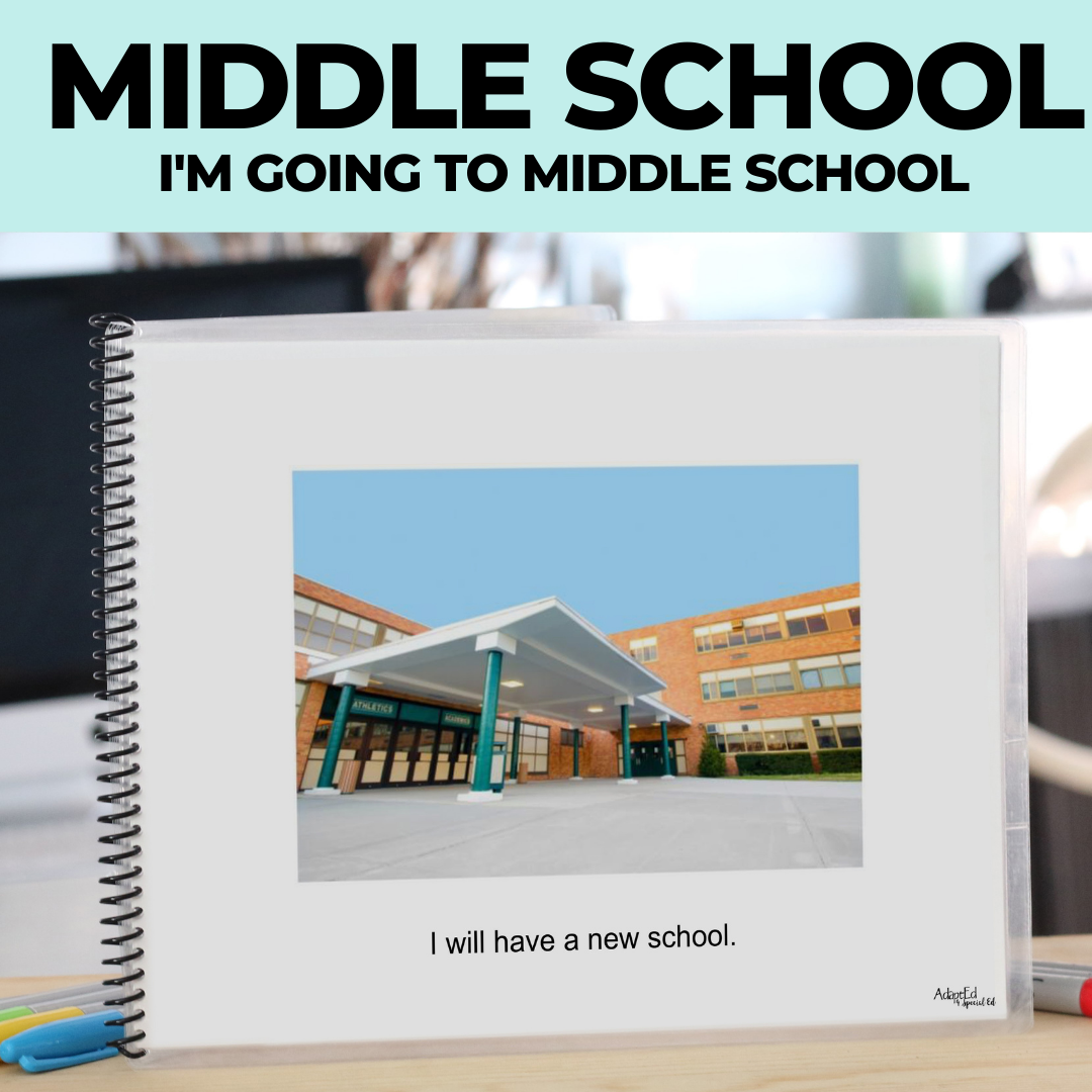 Social Skills Story: Going to Middle School (Printable PDF) School - AdaptEd4SpecialEd