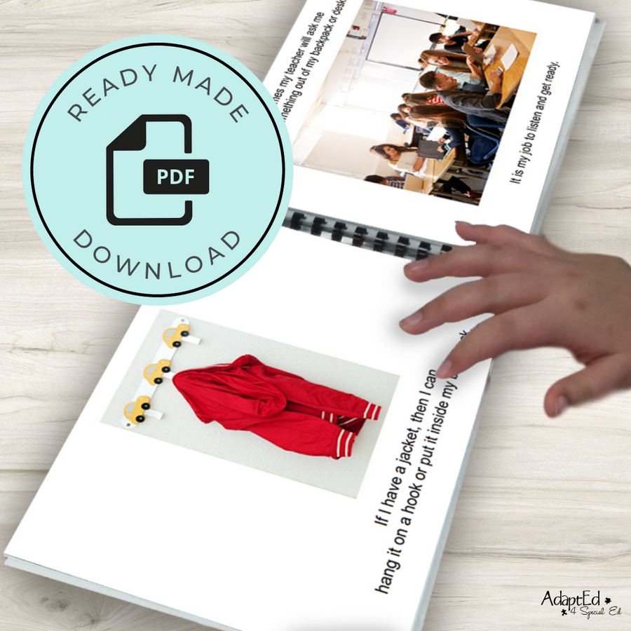 Social Skills Story: I'm Responsible for My Things (Printable PDF ) Life Skills - AdaptEd4SpecialEd