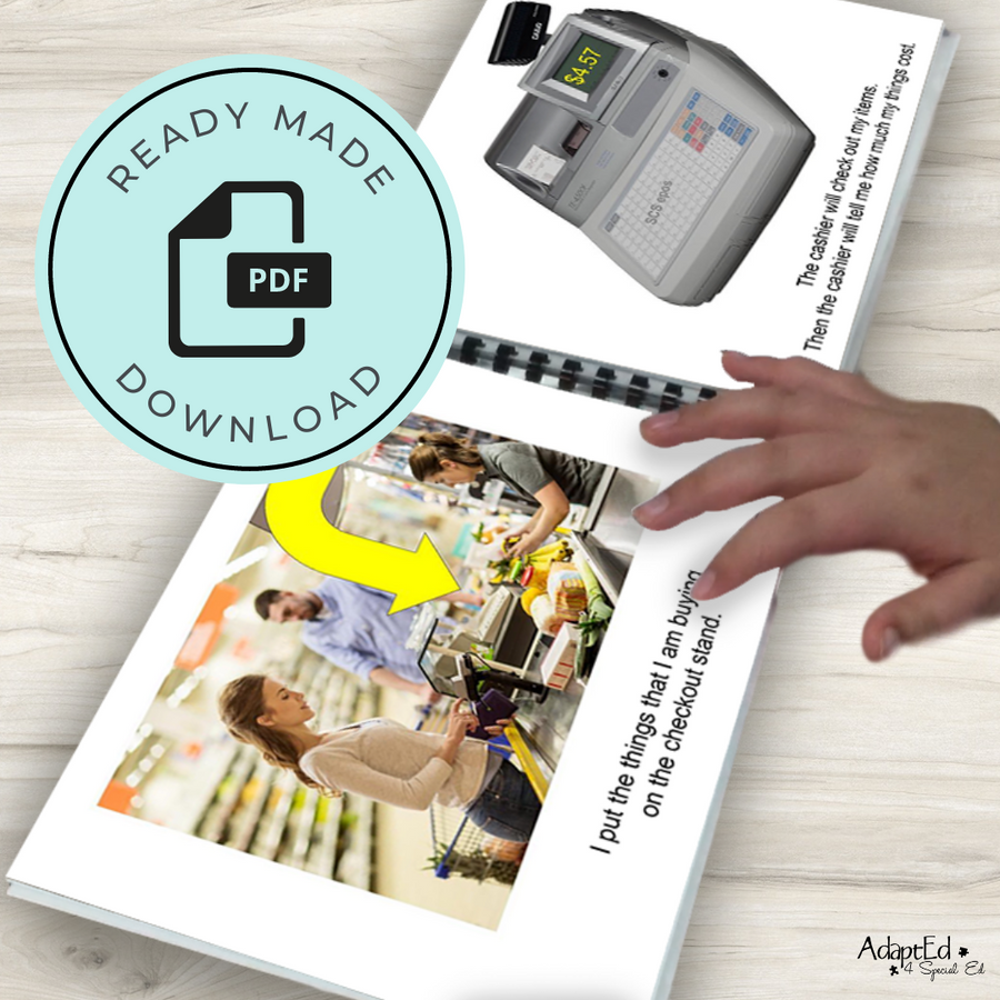 Social Skills Story: I Can Pay For Things | Making Purchases: Editable (Printable PDF ) Social Skills - AdaptEd4SpecialEd