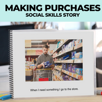 Thumbnail for Social Skills Story: I Can Pay For Things | Making Purchases: Editable (Printable PDF ) Social Skills - AdaptEd4SpecialEd