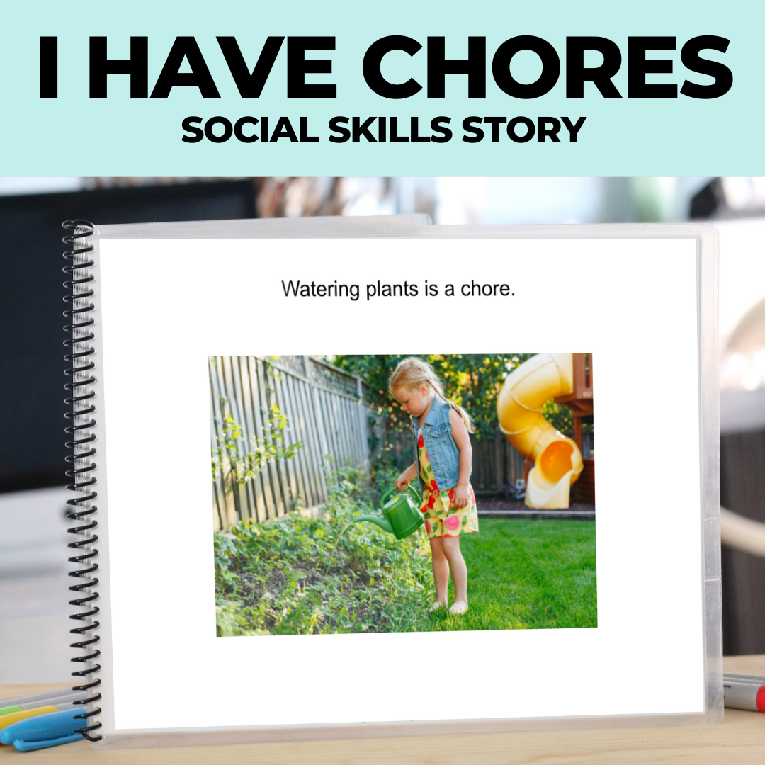 Social Skills Story: I Have Chores: Editable (Printable PDF ) Life Skills - AdaptEd4SpecialEd
