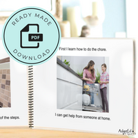 Thumbnail for Social Skills Story: I Have Chores: Editable (Printable PDF ) Life Skills - AdaptEd4SpecialEd