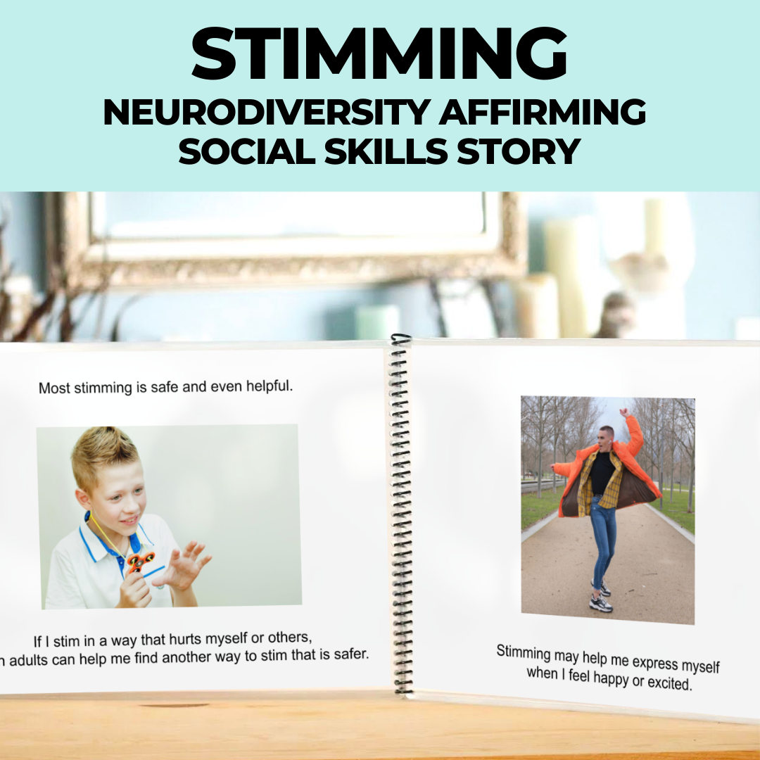 Social Narrative: I Stim & Stimming Feels Good: Editable (Printable PDF ) Neurodivergent Affirming - AdaptEd4SpecialEd