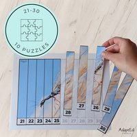 Thumbnail for Bugs Insects Counting Puzzles: Counting 1-5 1-10 11-20 21-30 (Printable PDF)