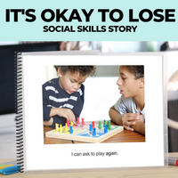 Thumbnail for Social Story: It's Okay to Lose: Editable (Printable PDF) Social Skills - AdaptEd4SpecialEd