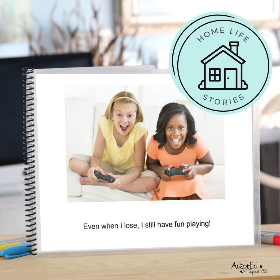 Social Story: It's Okay to Lose: Editable (Printable PDF) Social Skills - AdaptEd4SpecialEd