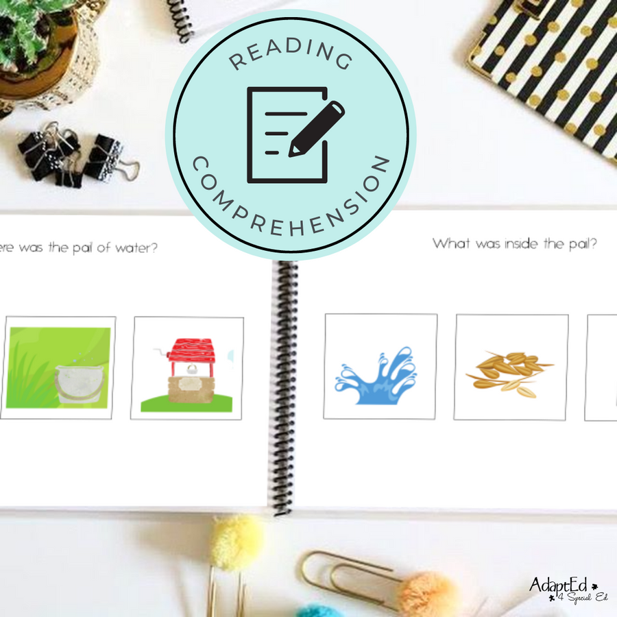 Nursery Rhymes Emergent Readers + Comprehension Bundle (Printable PDF) - AdaptEd4SpecialEd