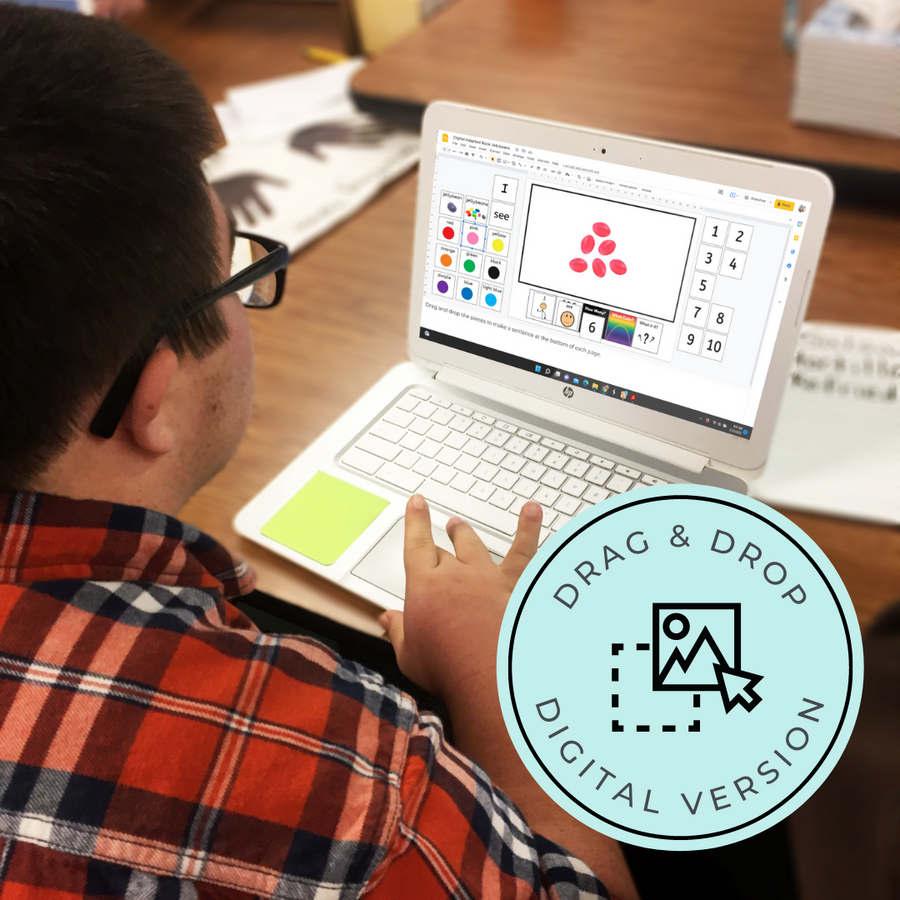 Easter Jellybean Adapted Book (Printable PDF + Digital) Wh Questions - AdaptEd4SpecialEd