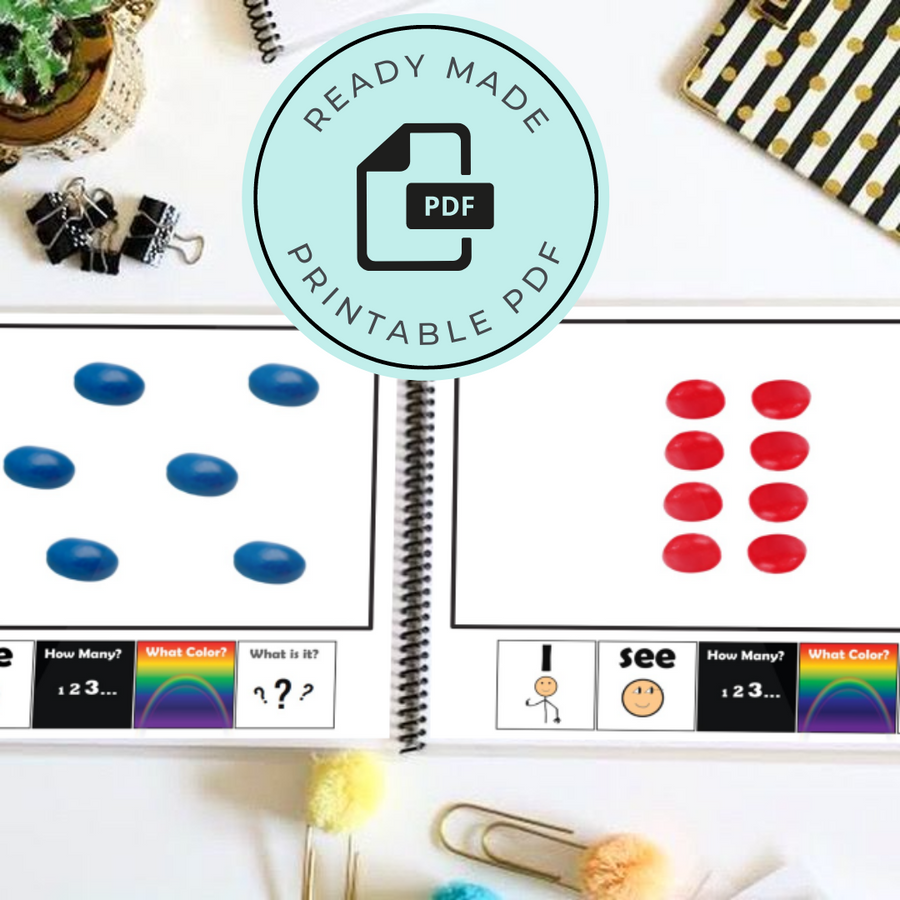 Easter Jellybean Adapted Book (Printable PDF + Digital) Wh Questions - AdaptEd4SpecialEd