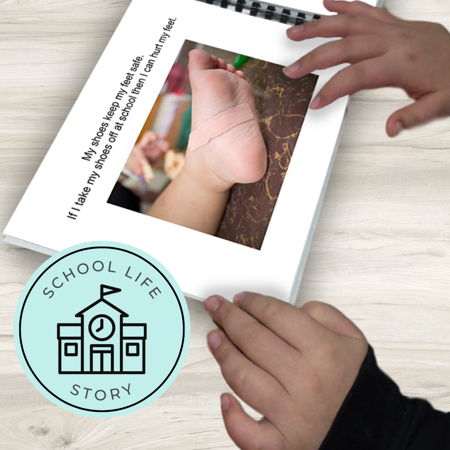 Social Skills Story: Keeping My Shoes On: Editable (Printable PDF ) School - AdaptEd4SpecialEd