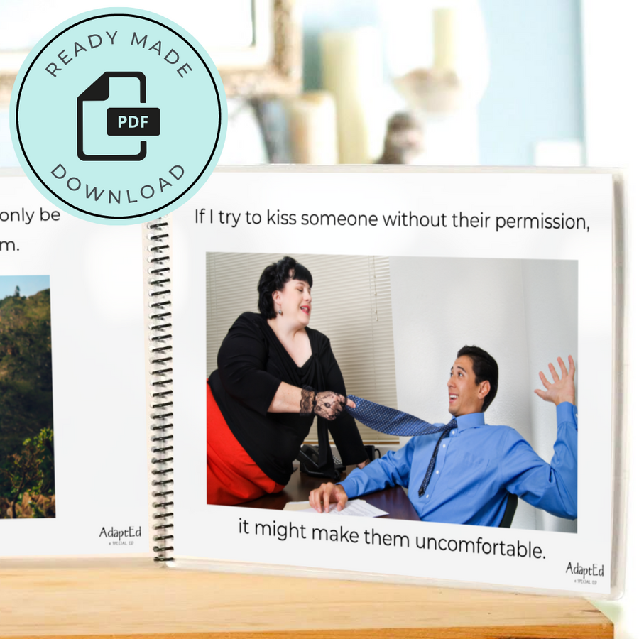 Kinds of Kisses Social Skills Story: Editable (Printable PDF )