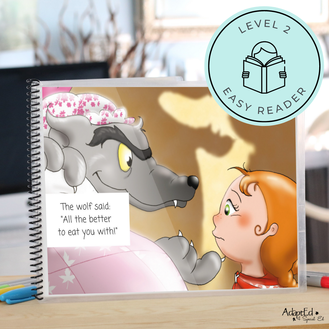 Emergent Reader Fairy Tale BUNDLE + Reading Comprehension (Printable PDF's) - AdaptEd4SpecialEd