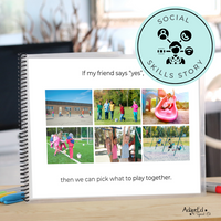 Thumbnail for Social Skills Story: Making Friends | Asking a Friend to Play: Editable (Printable PDF ) Social Skills - AdaptEd4SpecialEd