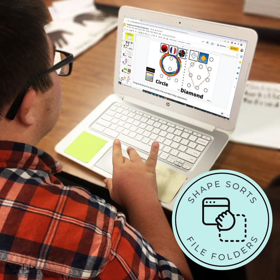 Master 2D Shapes Bundle: Adapted Books, File Folders and Worksheets - AdaptEd4SpecialEd