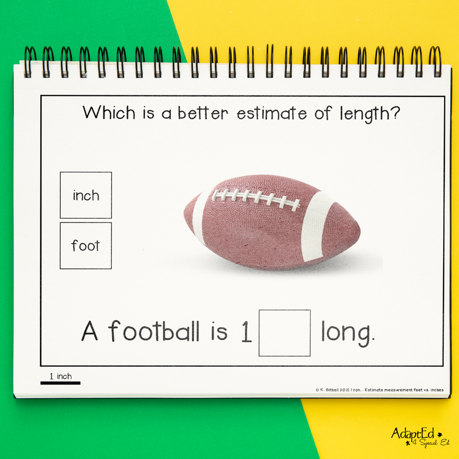 Measurement: Feet or Inches (Digital Interactive & Printable PDF) - AdaptEd4SpecialEd