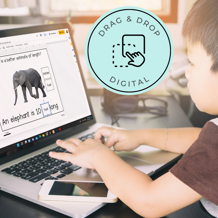 Measurement: Feet or Inches (Digital Interactive & Printable PDF) - AdaptEd4SpecialEd