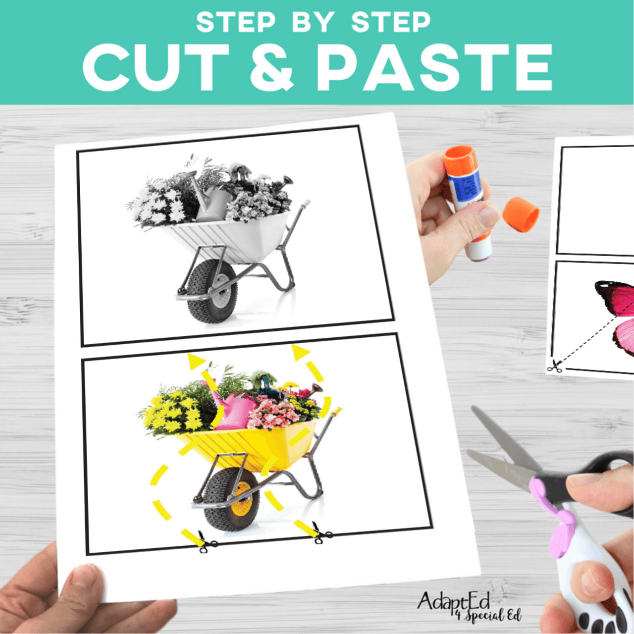 Fine Motor Skills: Cut and Paste May (Printable PDF) Cut and Paste - AdaptEd4SpecialEd