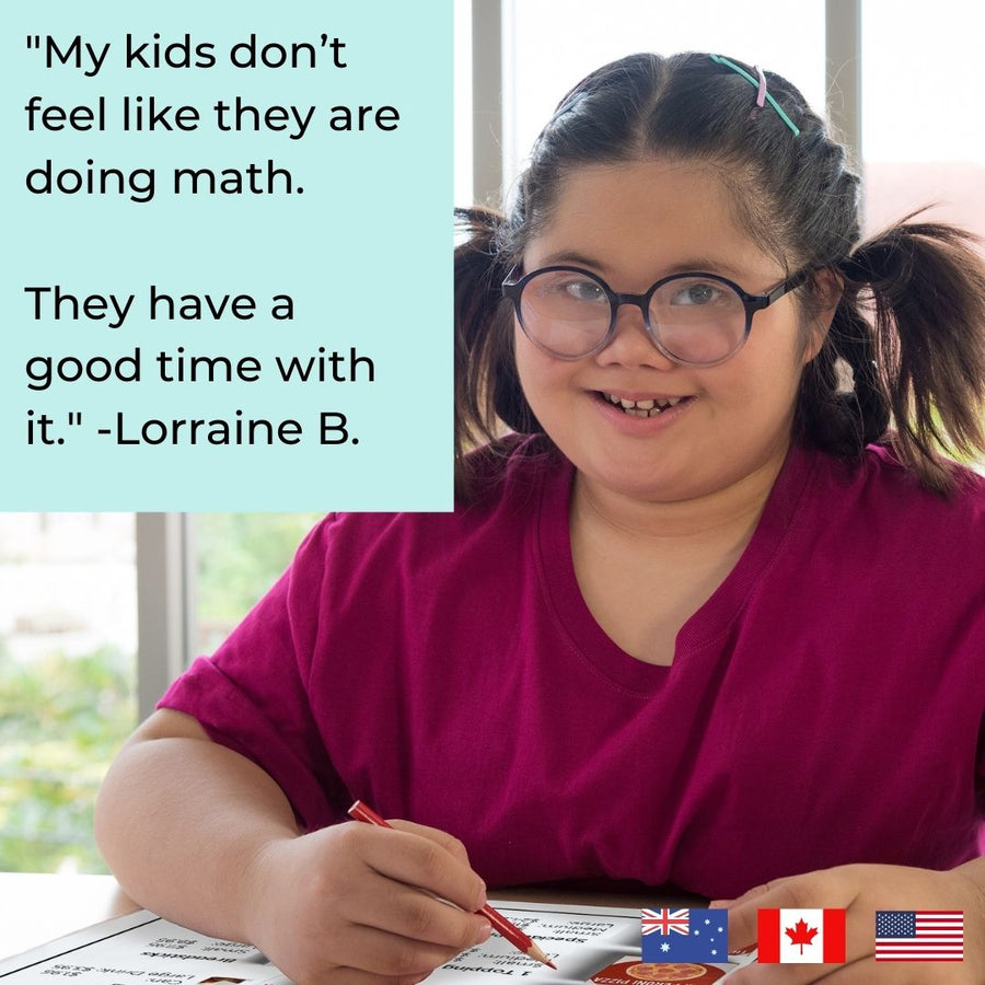 Menu Math Pizza Parlor 4 Task Card Decks (Printable PDF) Menu Math - AdaptEd4SpecialEd