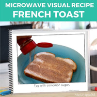 Thumbnail for Visual Recipe: Microwave French Toast (Printable PDF) - AdaptEd4SpecialEd
