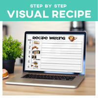 Thumbnail for Visual Recipe: Microwave Pancakes (Printable PDF) - AdaptEd4SpecialEd