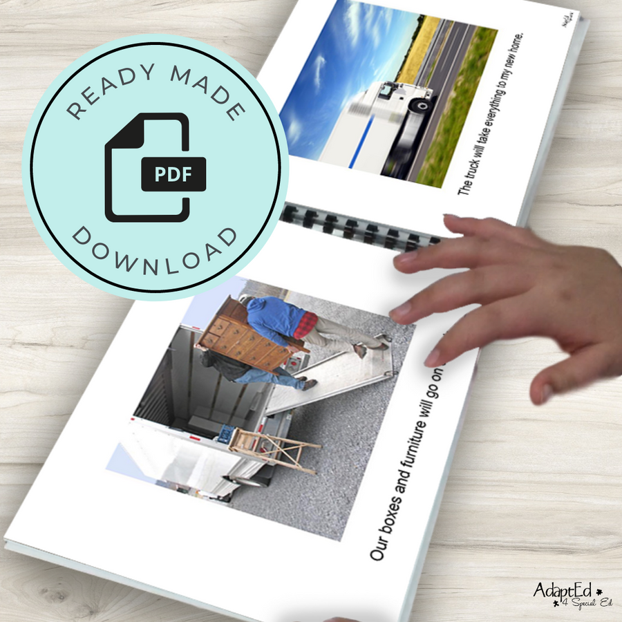 Social Narrative: Moving | Move (Printable PDF) Social Skills - AdaptEd4SpecialEd